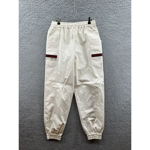 Gucci Cotton Canvas Pants With Gucci Stripes And Logo Size Small (Fits Bigger) - Picture 1 of 5
